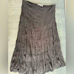 Elegant Black Tiered Skirt Sz M